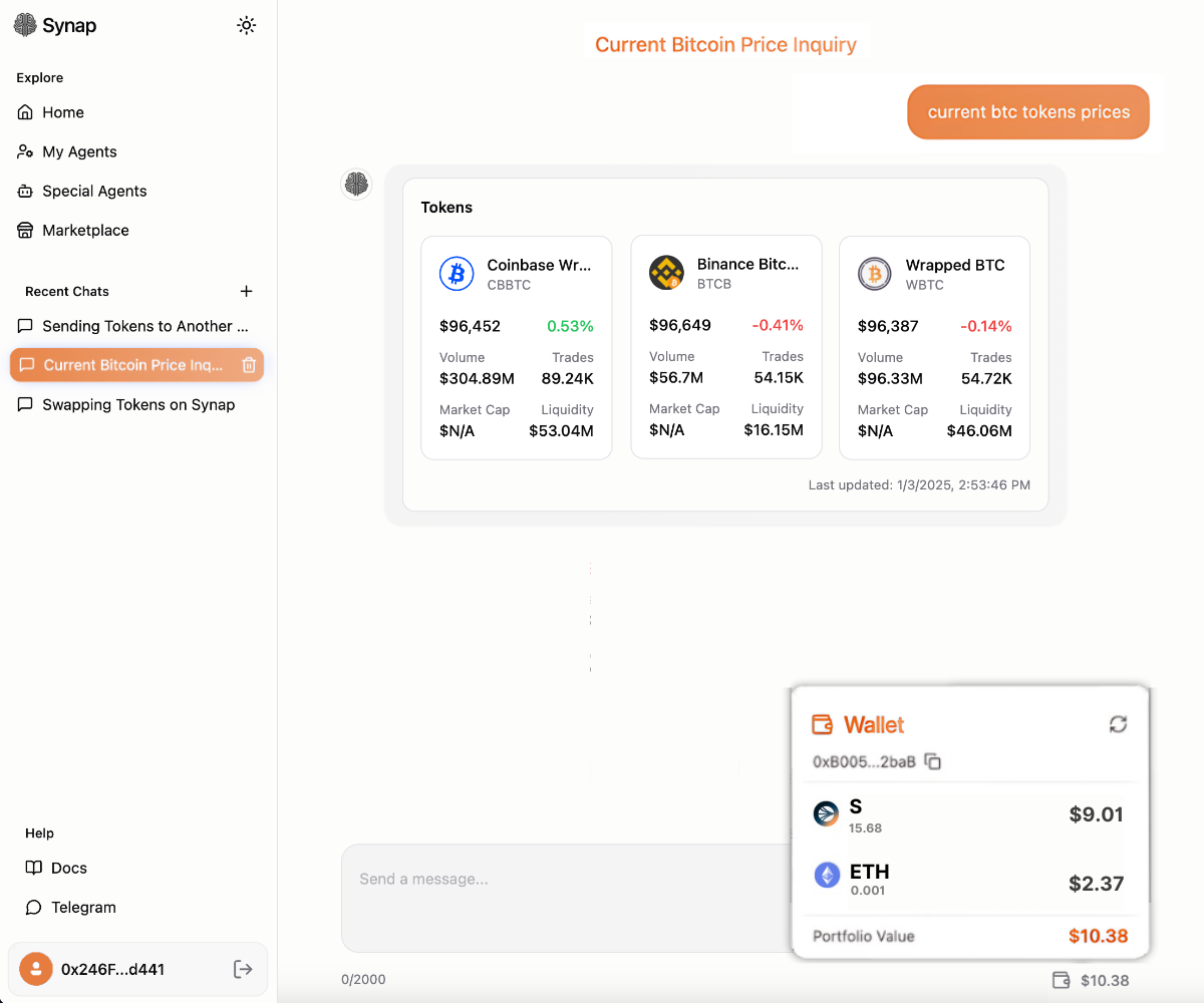 Synap Interface
